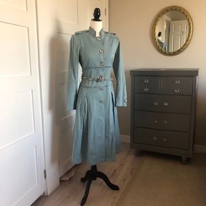 Woman's periwinkle formal blue overcoat